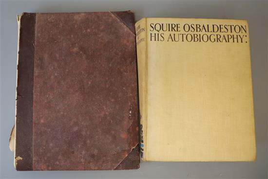 Anon - A late 19th century Irish manuscript Hunting Diary in 2 parts for the years 1886-7, folio, 22 and 9 pages in black ink,